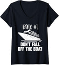 Womens Rule 1 Don Fall Off Boat Funny
