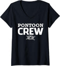 Womens Pontoon Crew Boat Accessories V Neck