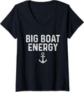 Womens Funny Boating Sail Boat Captain V Neck