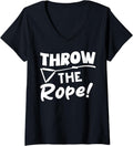 Womens Throw Rope Wake Surf Boating Funny V