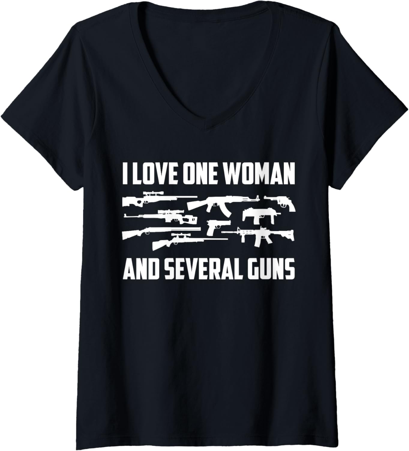 Womens One Woman Several Guns Pro 2A Gun Lover Gun Enthusiast V