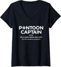Womens Pontoon Captain Definition Funny Boating Pontoon Boat