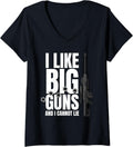 Womens I Like Big Guns T Shirt Men Women Adults Gun Rifle