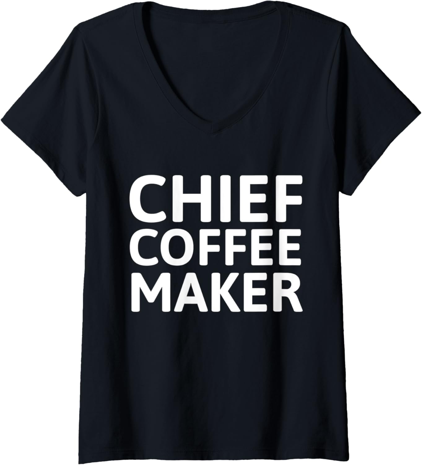 Womens Chief Coffee Maker V-Neck