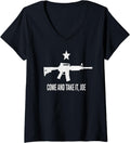 Womens Gun Rights Supporter Ar 15 Come Take It Joe 2A Gun