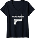 Womens Aromatherapy Gun V Neck
