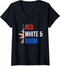 Womens 4Th Of July Gun Lover Design Red White Boom Gun Range