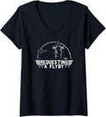 Womens Top Gun Requesting A Flyby Outline Action Movie V Neck