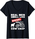 Womens Real Men Smell Like Diesel Cow Crap