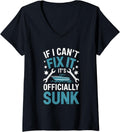 Womens Boat Fixer Mechanic Design Boating Maintenance Repair