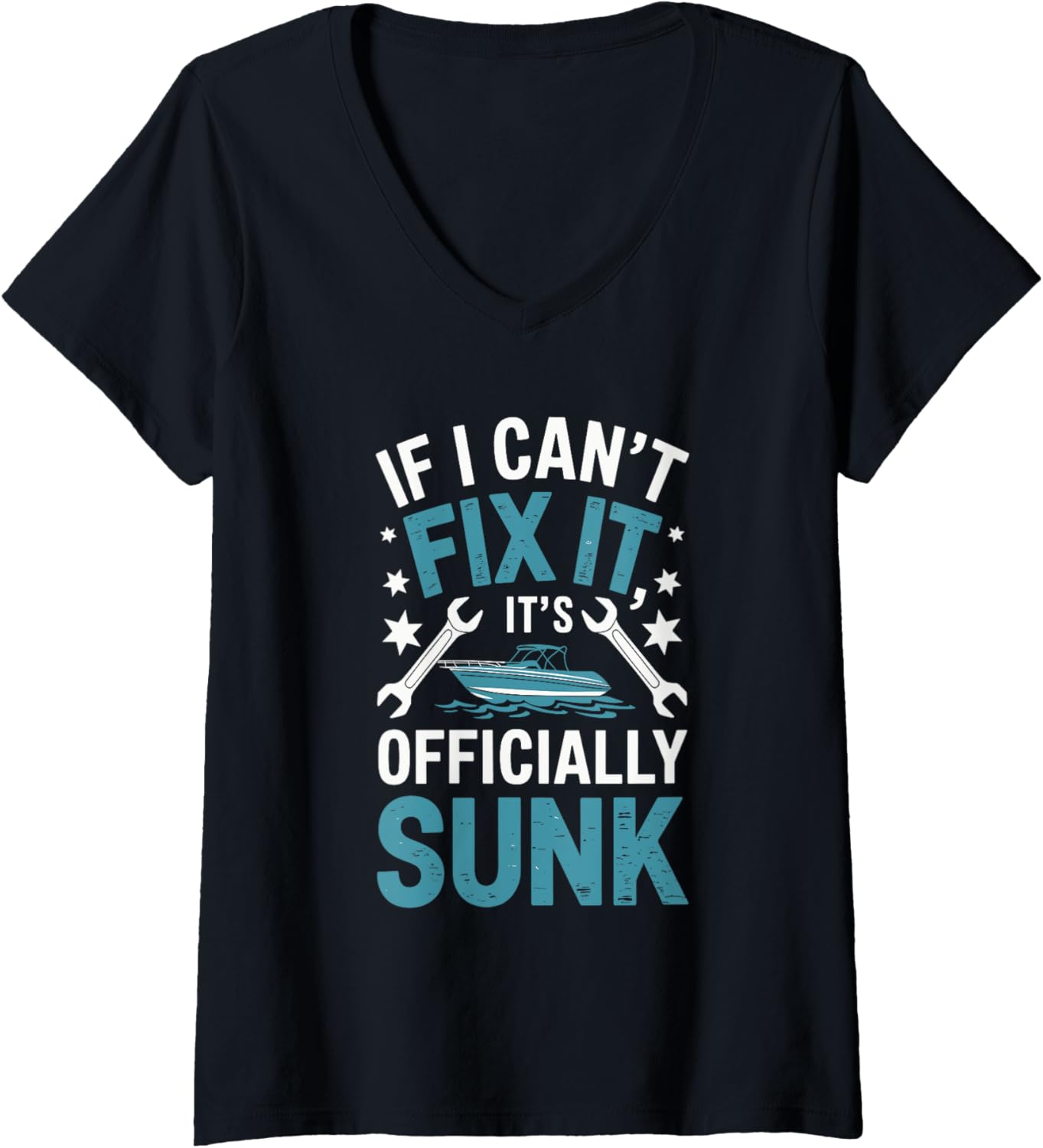 Womens Boat Fixer Mechanic Design Boating Maintenance Repair