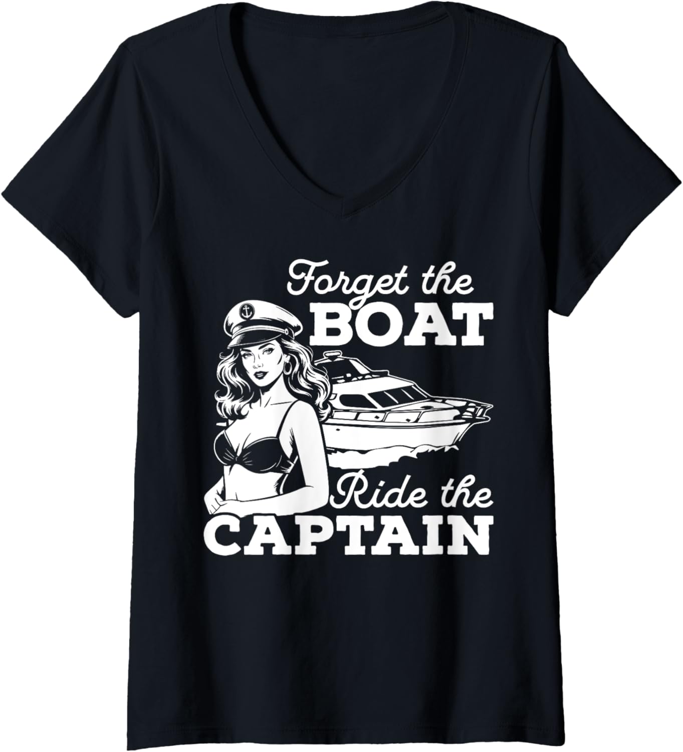 Womens Funny Motor Boat Captain Forget Boat Ride