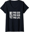Womens Pro God Pro Gun Pro Life Usa Christian Guns Owner Flag