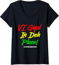 Womens VI Gyal In The Place for ST.Thomas St.John & St.Croix Girls V-Neck