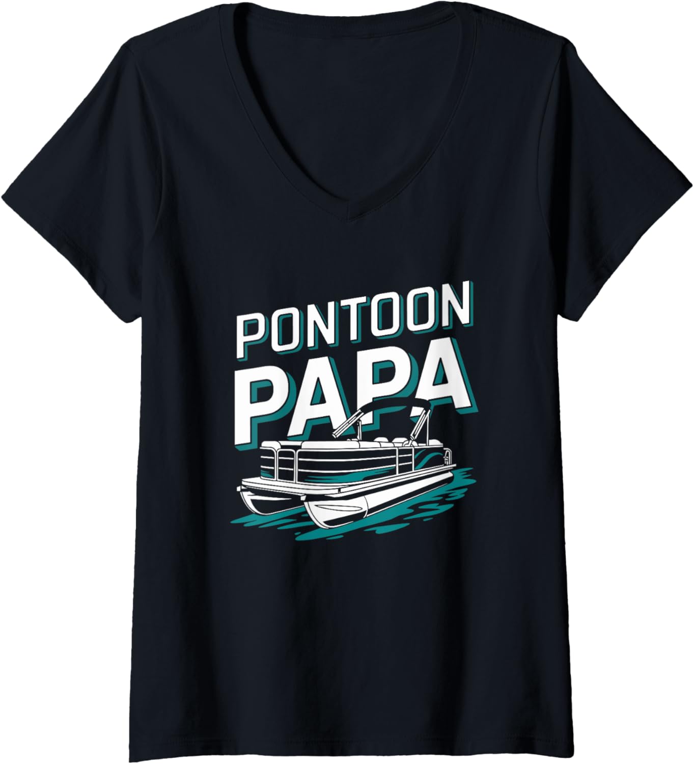 Womens Pontoon Papa Boating Pantooning Boat Captain Father