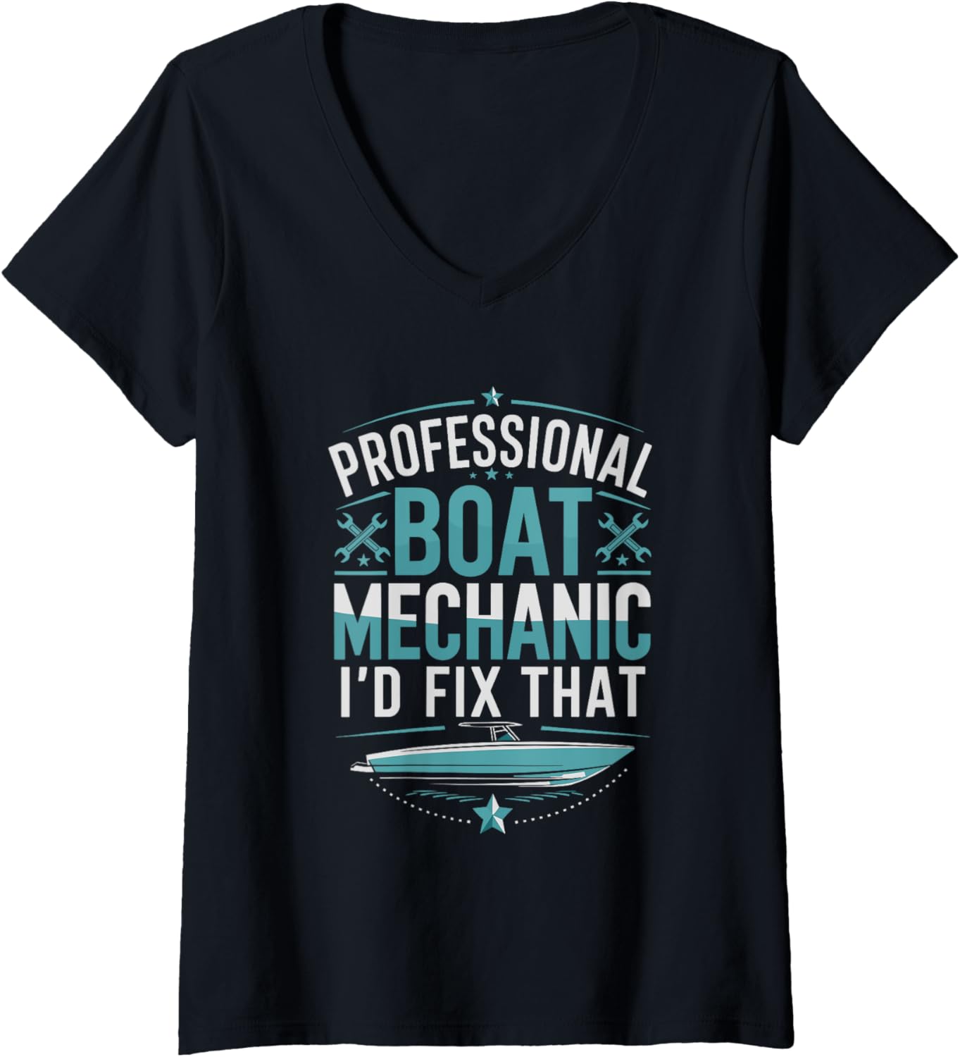 Womens Professional Boat Mechanic I D Fix Boat
