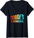Womens Kayaking Retro Kayak Lover Boating Lake Kayaking