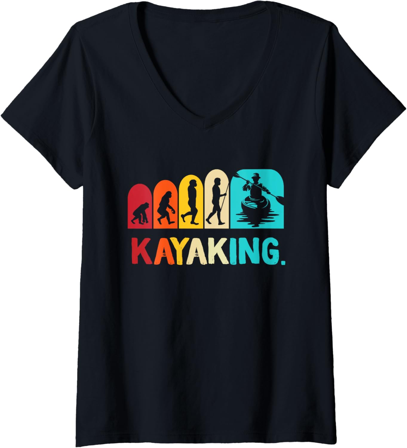Womens Kayaking Retro Kayak Lover Boating Lake Kayaking
