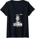 Top Gun Tom Kazansky Iceman Portrait V Neck