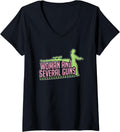 Womens I Love Women Several Guns Tshirt V Neck