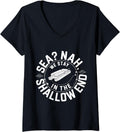 Womens Pontoon Boat Leisure Boaters V Neck
