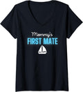 Womens Mommy S First Mate Boat Lovers Funny