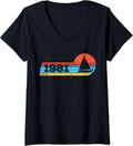 Womens Sailors Sailboats Vintage 1981 Birthday Sailing Yachting