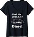 Womens Mens Real Men Smell Like Diesel Father