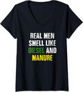 Womens Real Men Smell Like Diesel Manure V