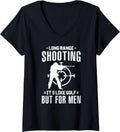 Womens Long Range Rifle Sniper Gun Shooting Men V Neck