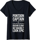 Womens Pontoon Captain Funny Pontoon Boat Boating Men