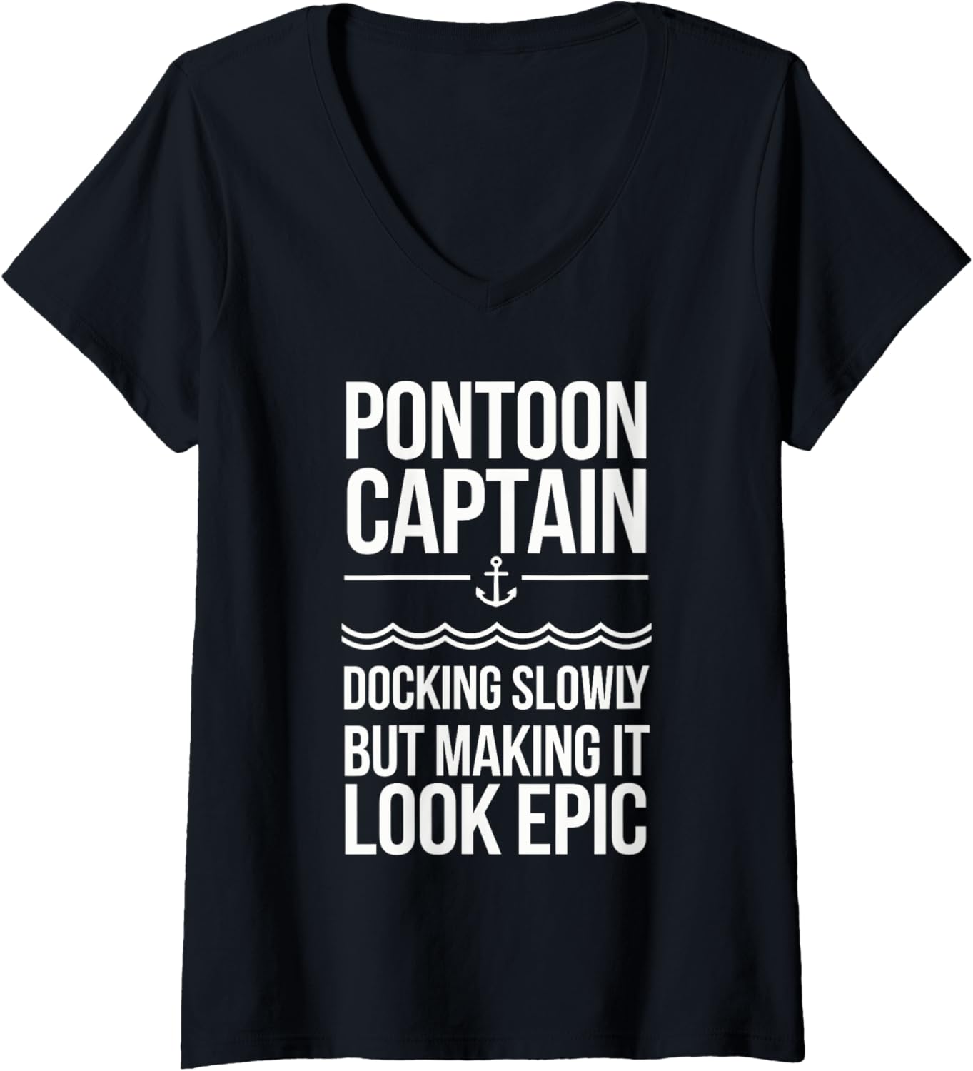 Womens Pontoon Captain Funny Pontoon Boat Boating Men