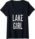 Womens Lake Girl Or Wife Mama Mom Life