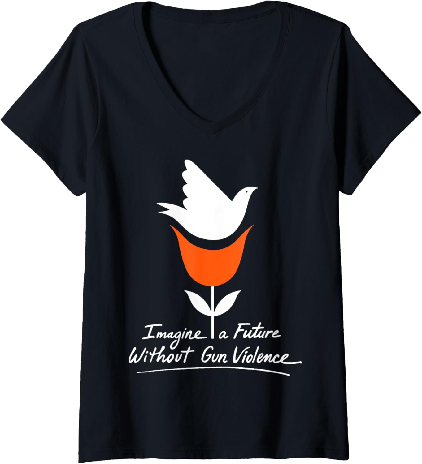 Womens Wear Orange Day Tee Imagine A Future Without Gun Violence V