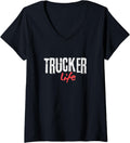 Womens Diesel Enthusiast Trucker Man Life Design V