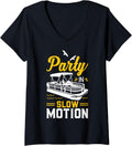 Womens Party In Slow Motion Pontoon Boat V