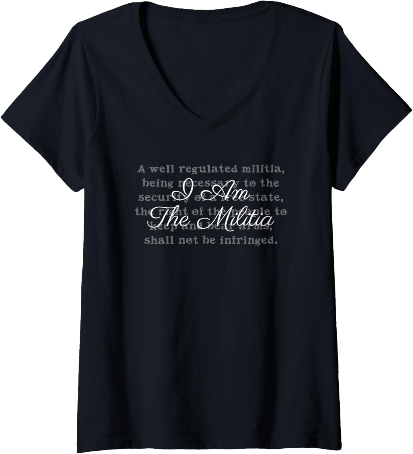 Womens I Am Militia Shall Not Be Infringed Pro 2A Pro Gun