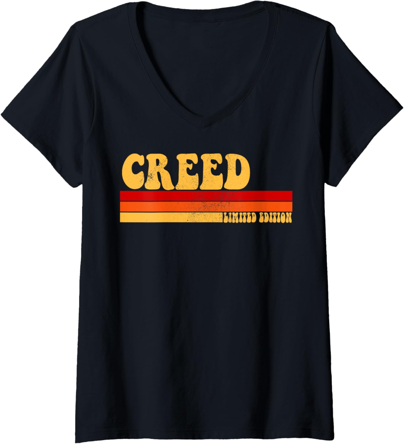 Womens Creed Name Personalized Idea Men Retro Vintage Creed V Neck