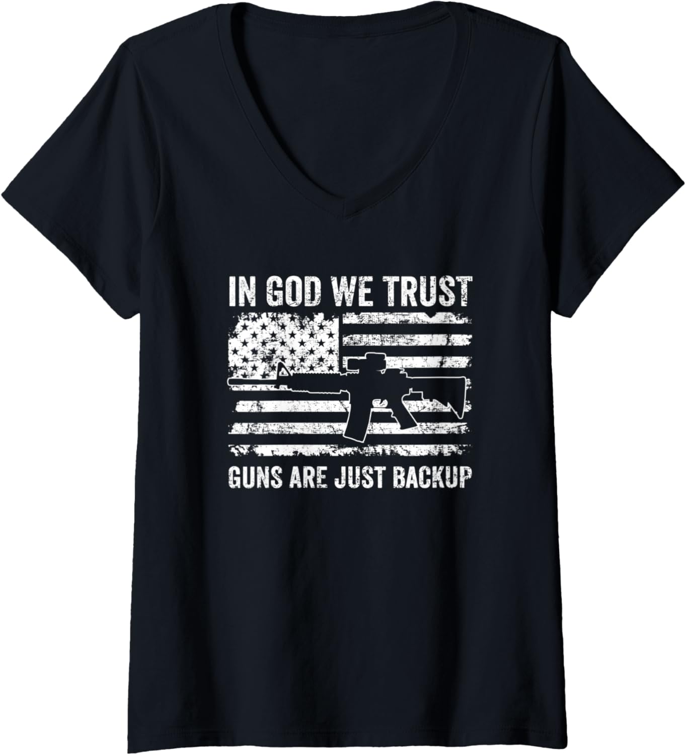 Womens In God We Trust Guns Are Just A Backup Funny Gun