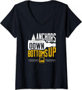 Womens Anchors Down Bottoms Up Boating Sailing Drinking