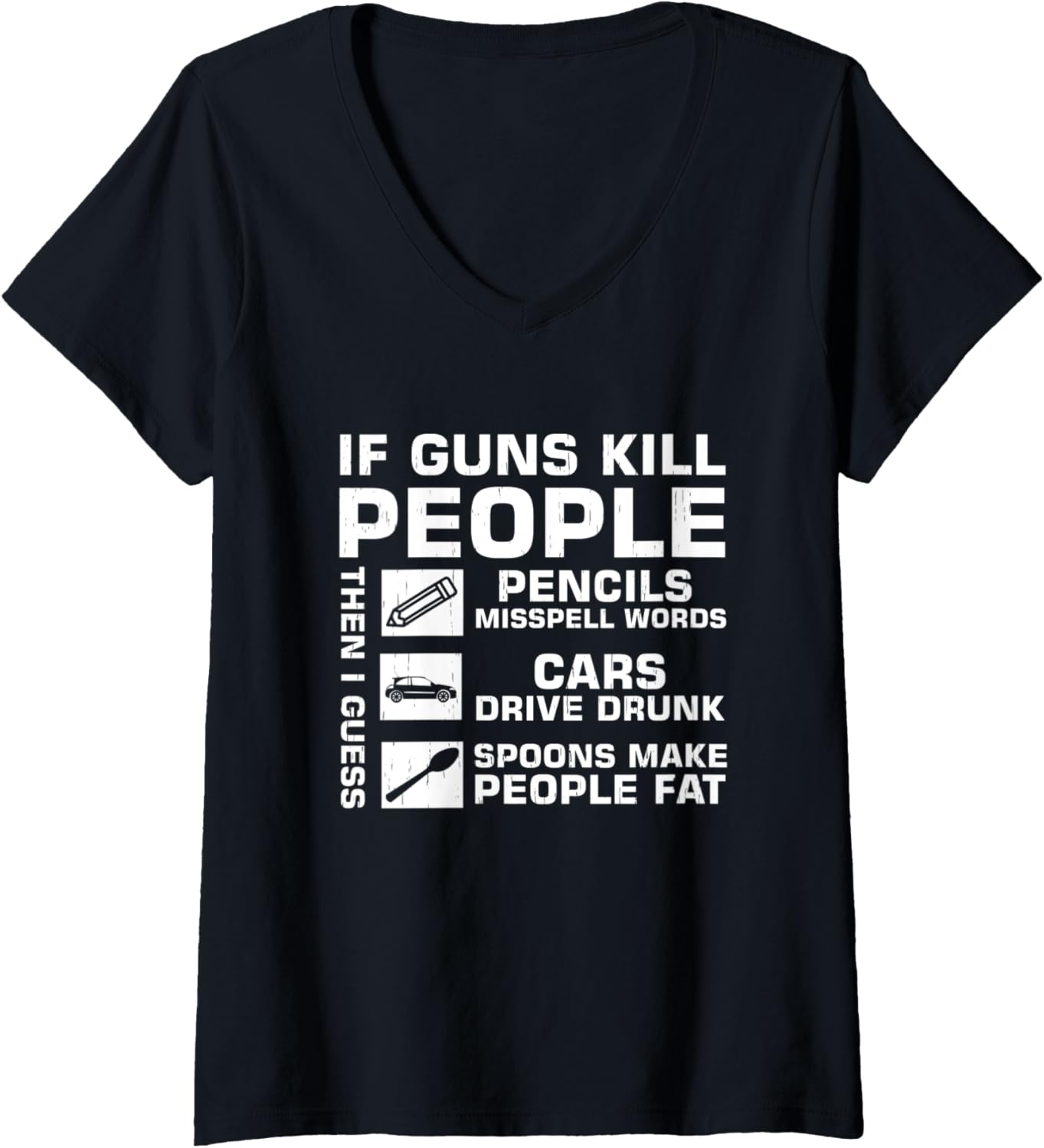 Womens If Guns Kill People Then I Guess Pencils Misspell Words Fun