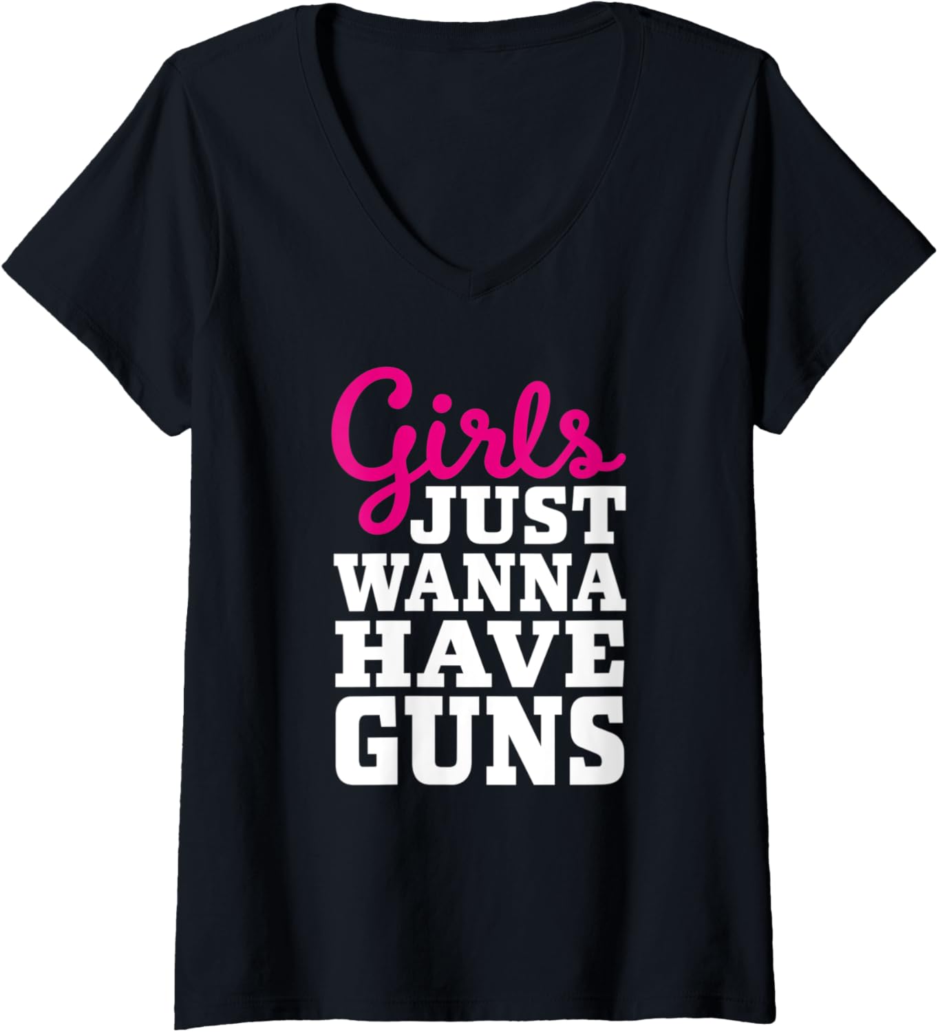 Womens Classic Female Gun Owner Design Girls Just Wanna Have Guns V