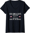 Womens God Guns And Guts V Neck