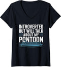 Womens Pontoon Boat Captain Boating Introverted Pontooning Lake