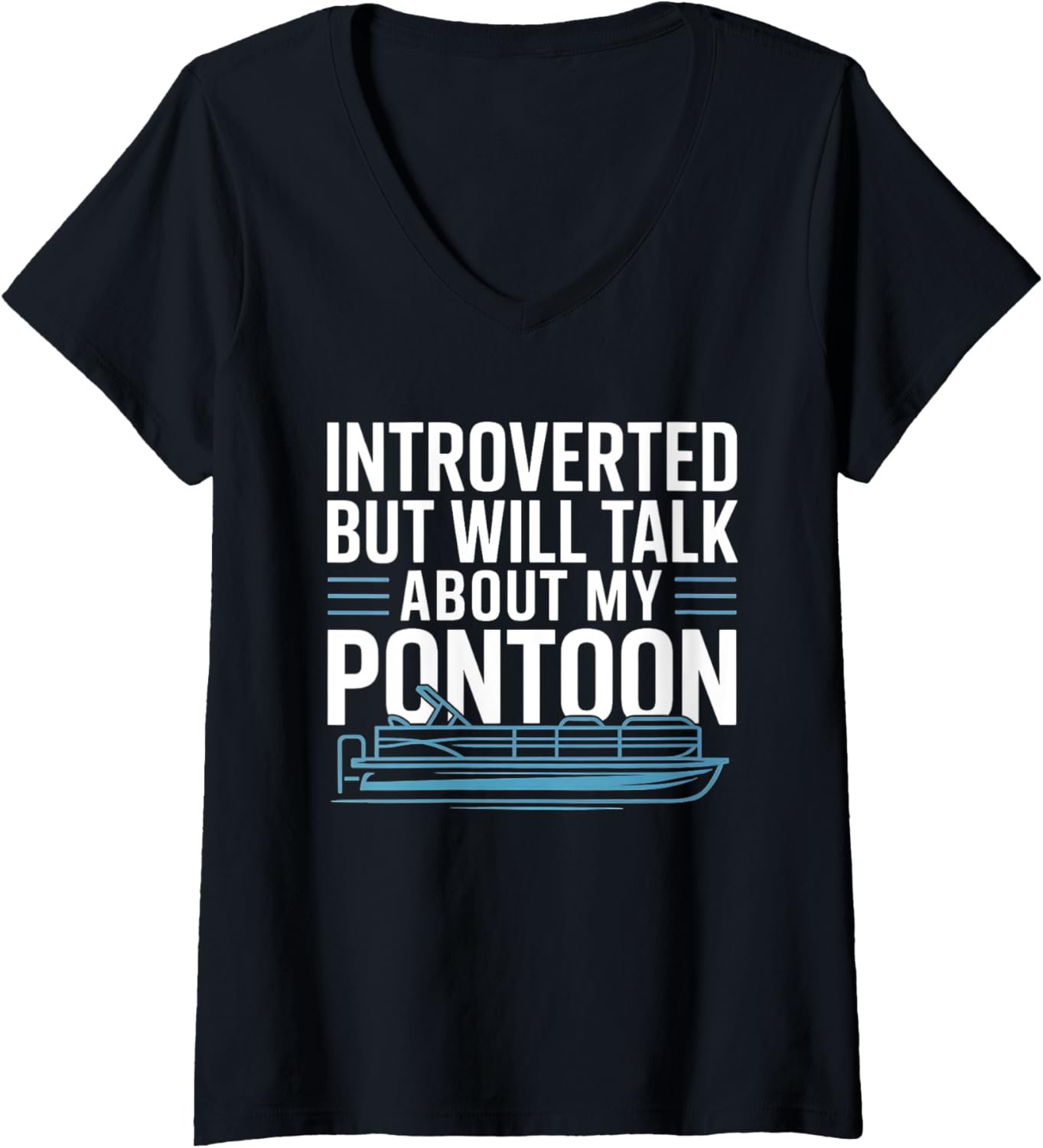 Womens Pontoon Boat Captain Boating Introverted Pontooning Lake
