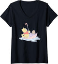 Womens Winnie Pooh Umbrella Boat Full Of Flowers