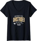 Womens Top Gun Negative Ghostrider Pattern Is Full Text V Neck