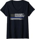 Womens American Thin Blue Line Police Shotgun Sniper Akm Ar 15 Guns