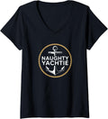 Womens Naughty Yachtie Boating Deck Crew Boating Captain