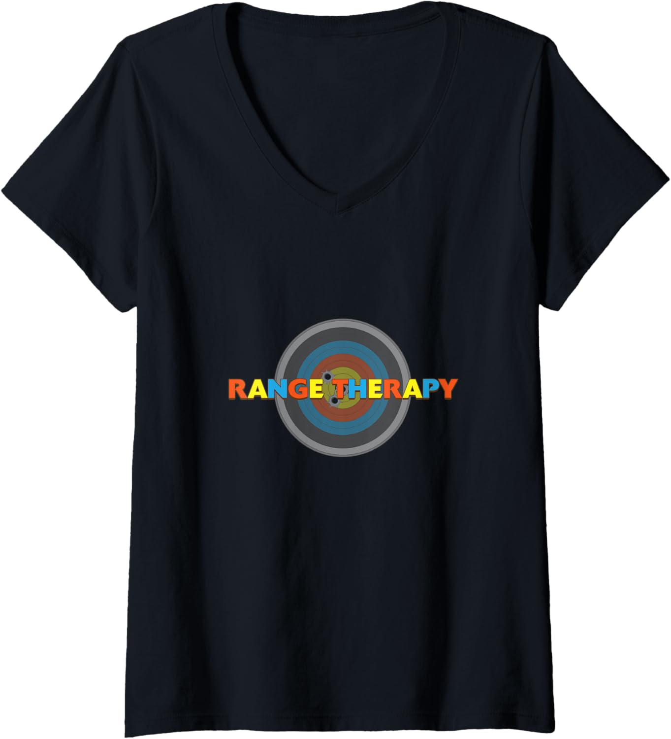 Womens Range Therapy Gun Shirt V Neck